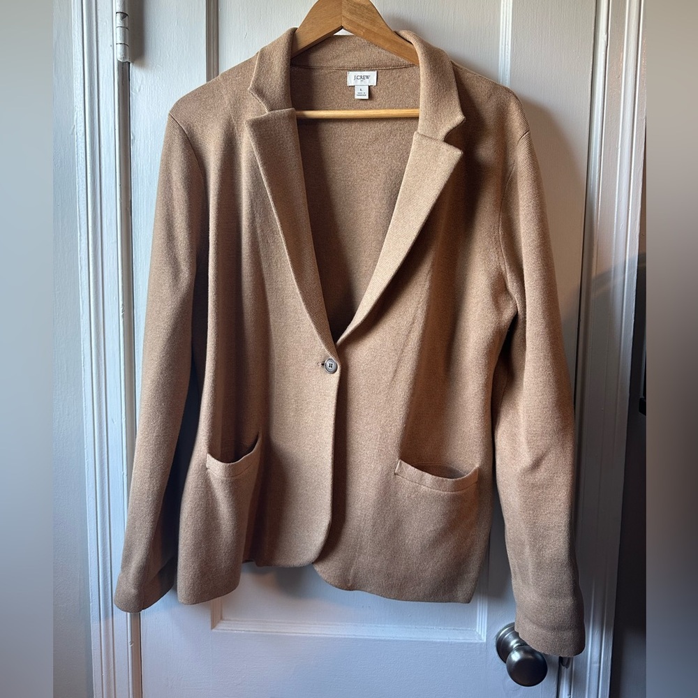 J. Crew Tan Blazer Versatile Suit Jacket